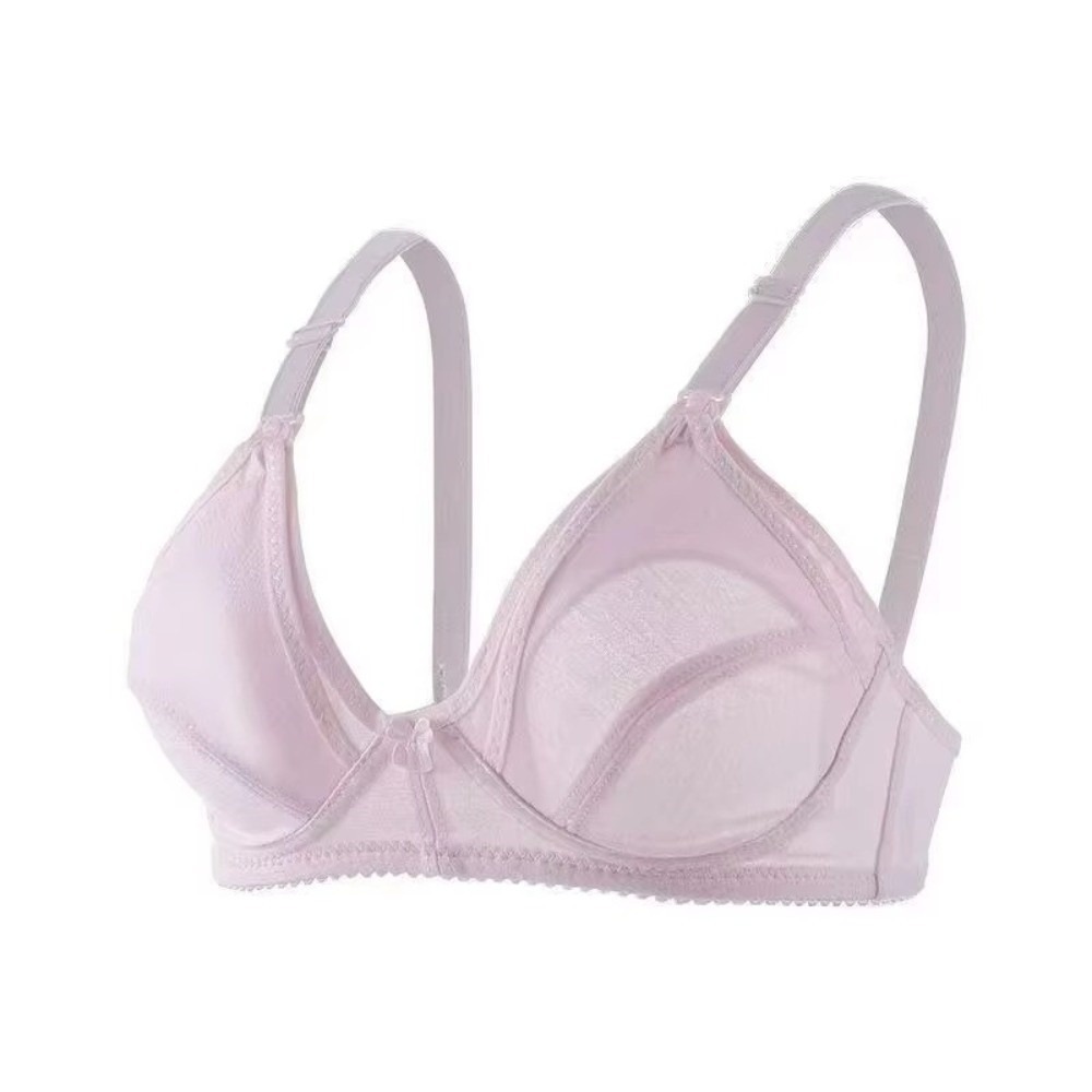 Nursing Bra Sleep - コットンマタニティ授乳ブラ ワイヤーなし オープンバストデザイン オープンブラジャー 睡眠用下着 プラスサイズ