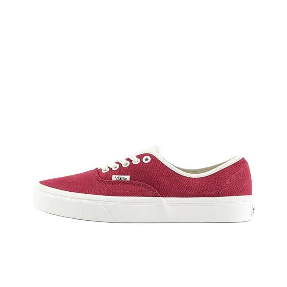 Vans Shoes Authentic - Vans Authentic 軽量で通気性のあるロートップスケートボードシューズ ユニセックス ダークレッド VN000D7YSQ5