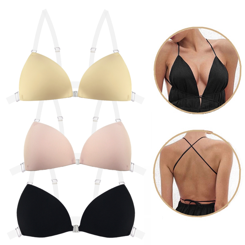 女性用粘着ブラ、背中開きウェディングドレス用シリコン製プラン - Push Up Bra Padded のレビューと価格