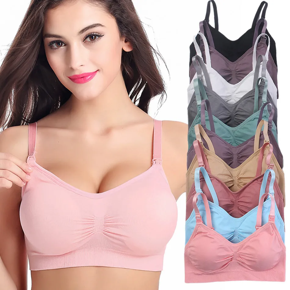 通気性のあるマタニティブラ、快適な授乳用ナイトブラ、女性用ワ - Nursing Bra Sleep のレビューと価格