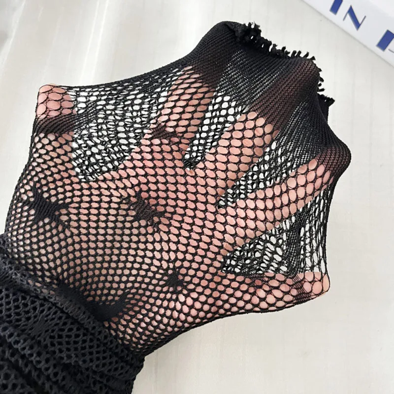 女性の五芒星メッシュタイツ,網タイツ,ボディストッキング,セ - Bodystocking Fishnet のレビューと価格